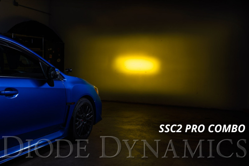 Subaru WRX LED Light Pods - Above the hood - Diode Dynamics - Stage Series Backlit - Amber - `15-`21
